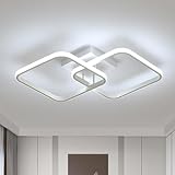 Osairous Plafoniera LED Soffitto 42W 4700LM, Lampada da Soffitto Quadrata Moderna Bianco, Plafoniera in Acrilico per Camera da Letto Soggiorno Cucina Studio Ufficio, 6500K Luce Bianca Fredda, 59CM