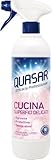 Quasar - Cucina Superfici Delicate, Piani a Induzione, Laminati, Marmi, Quarzi - Sgrassa, Protettivo, Senza Aloni - 680 ml