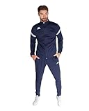 Kappa Dalcito Tuta da ginnastica, Blu / Bianco, S Unisex - Adulto