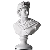 XMGZQ 30CM Busto Statua,David Statue di Resina,Mitologia Greca Statua,Sculture Moderne Design,David Statuetta Decorative Casa,Statue Decorative Casa,Mezzo Busto David,Soprammobile Modern