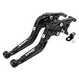 BANBE Componenti per Moto Accessori Scooter per Yamaha Xmax 300 per X-Max 300 2023-2024 Leve Freno Pieghevoli Allungabili con Funzione di Parcheggio(Black)