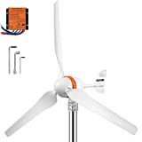 VEVOR Kit di Generatore Eolico 12V a Trifase 400W, con Controller di Ricarica MPPT e 3 Pale in Nylon, per Il Monitoraggio Camper, Barche e Altro Uso Domestico