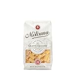 La Molisana, Mezzi Rigatoni n. 32, Pasta da Solo Grano Italiano - Trafilata al Bronzo, Ruvida e Tenace con Eccellente Tenuta in Cottura - Confezione da 500 g