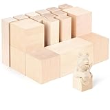 Winter Shore Legno per Intaglio [19 Pezzi] - 3 Dimensioni - Set di Blocchi di Legno di Tiglio per Bambini, Principianti e Adulti - Legno Grezzo Morbido per Scultura - Superficie Liscia, Senza Solchi