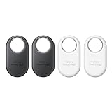 Samsung Galaxy SmartTag2 (4 Pezzi) Localizzatore Bluetooth con Modalità Smarrito, Design compatto, Batteria a lunga durata, Resistenza IP67, Black e White 2023