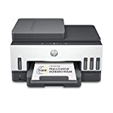 HP Smart Tank 7605 28C02A, Stampante Multifunzione a Colori, Serbatoio d'Inchiostro ad Alto Volume di Stampa, Fino a 12000 Pagine (Nero) e 8000 Pagine (Colore), F/R Automatica, Wi-Fi, Grigia