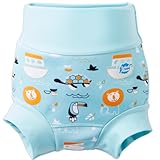 Splash About Happy Nappy Pannolino da Nuoto Riutilizzabile, Noah's Ark, 6-12 Mesi