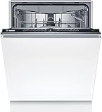 Bosch Elettrodomestici SMV2HVX02E Serie 2, Lavastoviglie da incasso a scomparsa totale, Home Connect, Diagnostica da remoto, Assistente al lavaggio, Programma Preferito, InfoLight, 3 cestello, 60 cm