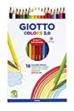 Giotto Colors 3.0 Matite Colorate, Astuccio 18 Pcs