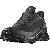 Salomon Alphacross 5 Gore-Tex Scarpe Impermeabili da Trail Running da Uomo, Grip potente, Protezione dalle intemperie e dall'acqua, Comfort a lunga durata, Black/Black/Ebony, 46 EU