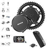 BAFANG 500W 48V Mid Drive Kit BBS02B con Batteria 48V19,2Ah Compatto Downtube e EKD01 Display LCD, Kit di Conversione Ebike a Motore Centrale per BB 68MM Mountain Bike Bici da Strada Bici da Pendolare