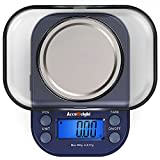 ACCUWEIGHT 255 Mini Bilancia di Precisione Digitale per Cucina Gioielli Oro Bilancia Tascabile Elettronica 300g/0,01g con Tara Alimenti Pesa Bilance