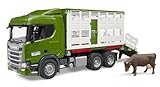 bruder 03548 - Scania Super 560R camion per il bestiame con 1 bestiame, Veicoli, Camion, Rimorchio per il bestiame, Giocattoli 4+ anni