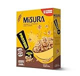 Misura Protein Fiocchi di Cereali Proteici con Frumento Integrale, Riso e Avena - Ricchi di Proteine e di Fibre, Packaging in Carta Certificata FSC, Confezione da 320 g