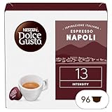 NESCAFÉ DOLCE GUSTO Espresso Napoli Caffè, 6 Confezioni da 16 Capsule (96 Capsule Compatibili Nescafé Dolce Gusto)