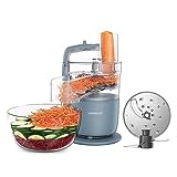 Kenwood MultiPro Go FDP22.130GY Modello 2023 Robot Tritatutto da Cucina, Tagliaverdure Elettrico per Tritare, Tagliare, Grattugiare e Impastare con Accessorio Express Serve, Ciotola 1,3L, 650w