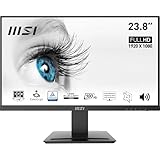 MSI PRO MP243X Monitor 24" IPS FHD (1920x1080), 100Hz, 1ms, altoparlanti integrati, Eye-friendly, FreeSync, 1x HDMI e 1x DP, VESA