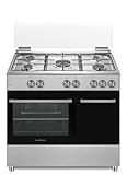 Cucina Gas SCHAUB LORENZ ss590ex 5 Fuochi a Gas Forno Elettrico Classe A 90 x 60 Inox