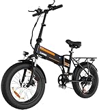 ELEKGO Bicicletta Elettrica per Adulti, 20" x4.0 Fat Tire E-Bike con Motore 250W, Batteria Rimovibile, Bici Elettrica Pieghevole Autonomia 35-90KM, City E-Bike MTB Ebike con 2 modalità di guida