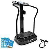 Bluefin Fitness Pedana Vibrante Dimagrante Bluefin PRO | Ginnastica da Casa a Ritmo Elevato| Console per Allenamento Completo | Rotazione dei Fianchi a 360°| Silenziosa | Altoparlanti Aux