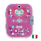 VTech KidiSecrets Selfie Music 2.0, Diario Segreto Interattivo per Bambini con Doppia Fotocamera e MP3, Diario Elettronico con Schermo a Colori e Tastiera, Lingua Italiana, Batterie Incluse, 6-12 Anni