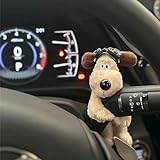 Cane decorazione auto, mini cane carino peluche decorazione tergicristallo indicatori di direzione auto, bambola cane ornamento cruscotto auto, accessori interni auto, ornamento per auto