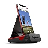 Rapsodo Monitor di lancio mobile per golf, uso interno ed esterno, con visualizzazione satellitare GPS e precisione di livello professionale, solo iPhone e iPad, nero/rosso