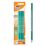 BIC Evolution Ecolutions, Matita In Grafite, Per Scrivere A Scuola E In Ufficio, Mina HB Resistente, Confezione da 10