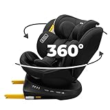 Seggiolino Auto 0-36 kg Isofix i-Size, 40-150 cm - Seggiolino Auto Girevole 360 per Bambini Gruppo 0/1/2/3 - Top Tether, Reclinabile 5 posizioni, Regolabile in Altezza