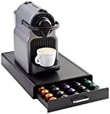 Amazon Basics - 1 Cassetto Porta Capsule per Nespresso Originalline, capacità: 50 Capsule, Nero