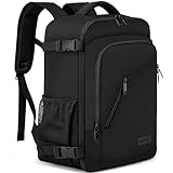 Zaino per Ryanair 40x20x25 Zaino da Viaggio Aereo Bagaglio a Mano 20L Piccolo Borsa da Cabina per Voli Zaino Uomo Donna,14 Pollici Zaino Porta PC con Caricatore USB per Scuola Trekking Lavoro Nero