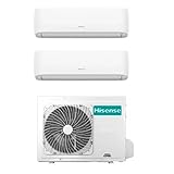 Climatizzatore Condizionatore Inverter Hisense Hi Comfort Wi-Fi Dual Split 9000+12000 Btu 2AMW42U4RGC R-32 A++