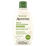 Aveeno Daily Moisturising Detergente Corpo, Bagnoschiuma idratante dal profumo delicato, Docciaschiuma per pelli da normali a secche, Bagnodoccia con Avena Colloidale Prebiotica, 500 ml