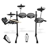 Alesis Turbo Mesh Kit - Batteria Elettronica con Pelli Mesh, 120 Suoni, 30 Tracce di Accompagnamento, Rack in Acciaio, Accessori