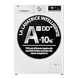 LG AI DD F4R709TAIDD Lavatrice Classe A -10%, Carica Frontale Serie R7, Lavatrice 9kg, 1400 giri, AI Wash, TurboWash 360, Lavaggio a Vapore, Wi-Fi, Motore Direct Drive, Libera Installazione, Bianca