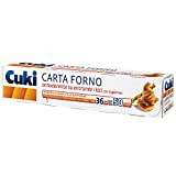 Cuki - Carta Forno Antiaderente su Entrambi Lati, con Taglierina, Formato 36x50 m