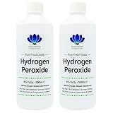 Acqua ossigenata di grado alimentare, purissima, al 6% 1 L, non stabilizzata e priva di additivi, 20 volumi