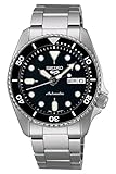 Seiko 5 sport skx automatico ""midi"" (38 mm) quadrante nero/acciaio inossidabile SRPK29K1