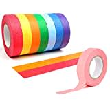 CORTNEY 8 Rotoli di Nastro Adesivo Carta Colorato 1.5 cm x 13 m, Painting Tape, Nastro Carta Imbianchino per Fai Da Te, Decorazione, Materiale Artistico Divertente per Bambini, Artigianato