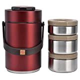 thermos per zuppe per cibi caldi a bocca larga,Thermos per alimenti, thermos  per zuppe per cibi caldi a bocca larga, contenitori per il pranzo isolati  da 2300 ml Contenitore portatile per alime, 