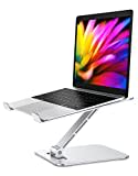 Babacom Supporto PC Portatile, Pieghevole Ergonomico Porta PC con Regolabile Altezza, Ventilato Laptop Stand Vassoi di Appoggio per PC Portatili Compatibile con MacBook Air, Pro, Altri 10-16" Tablet