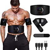 Elettrostimolatore per Addominali, Cinture massaggianti ed elettrostimolatori Muscolare EMS Stimolatore ABS Trainer/Toner per Addome/Braccio/Vita/Gambe Home Gym non c'è bisogno di gel o pastiglie