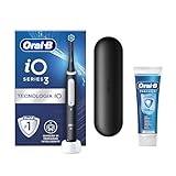 Oral-B Spazzolino Elettrico Ricaricabile iO 3 Nero, 1 Testina Di Ricambio, 1 Custodia Da Viaggio. + Dentifricio Oral-B Pro Expert Protezione Professionale 75ml. 1 Spazzolino