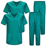 MISEMIYA - Pack * 2 PCS - Uniforme Medica con Maglia e Pantaloni Uniformi Mediche Camice Uniformi sanitarie - Ref.2-8178 - Medium, Verde 22