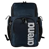 Arena Team Backpack 45 Grande Zaino da Nuoto e Piscina, da Viaggio Sportivo per Palestra e Tempo Libero, Zaino da Mare con Sacca per Indumenti Bagnati e Fondo Rinforzato, 45 Litri