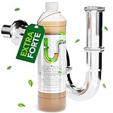 PURIVITA - Disgorgante professionale forte per tubature, liquido scarico, 1000 ml - Pulizia efficace e approfondita delle tubature - Senza intasamenti e ostruzioni - Extra forte