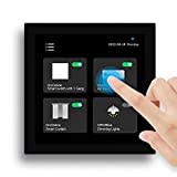 per Tuya Smart Home Pannello di controllo, WiFi Smart Scene Interruttore da parete APP Telecomando con schermo touch LCD da 4 pollici Display temperatura meteo