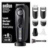 Braun Series 7 RASOIO ELETTRICO BARBA Con lama barba Problade, REGOLABARBA UOMO 40 Lunghezze, Accessori Da Barbiere, Base Di Ricarica, Custodia, Idea Regalo, BT7441 Nero Elettrico