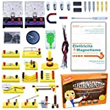 Teenii Esperimenti Kit Scientifico per Bambini dagli 8 ai 16 Anni, Elettricità e Magnetismo Set per Apprendimento del Circuito di Base Elettromagnetismo STEM Lab Fisica Giocattoli Educativi Regalo