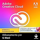 Adobe Creative Cloud | Student & Teacher | 1 Anno | PC/Mac | Download Digitale